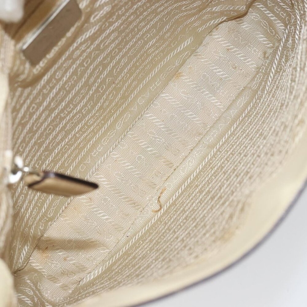 Authentic PRADA Shoulder Bag Patent leather Beige - Picture 7 of 16